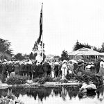 Crowds gather at Fred Wylie Memorial Carnival Day in February 1904